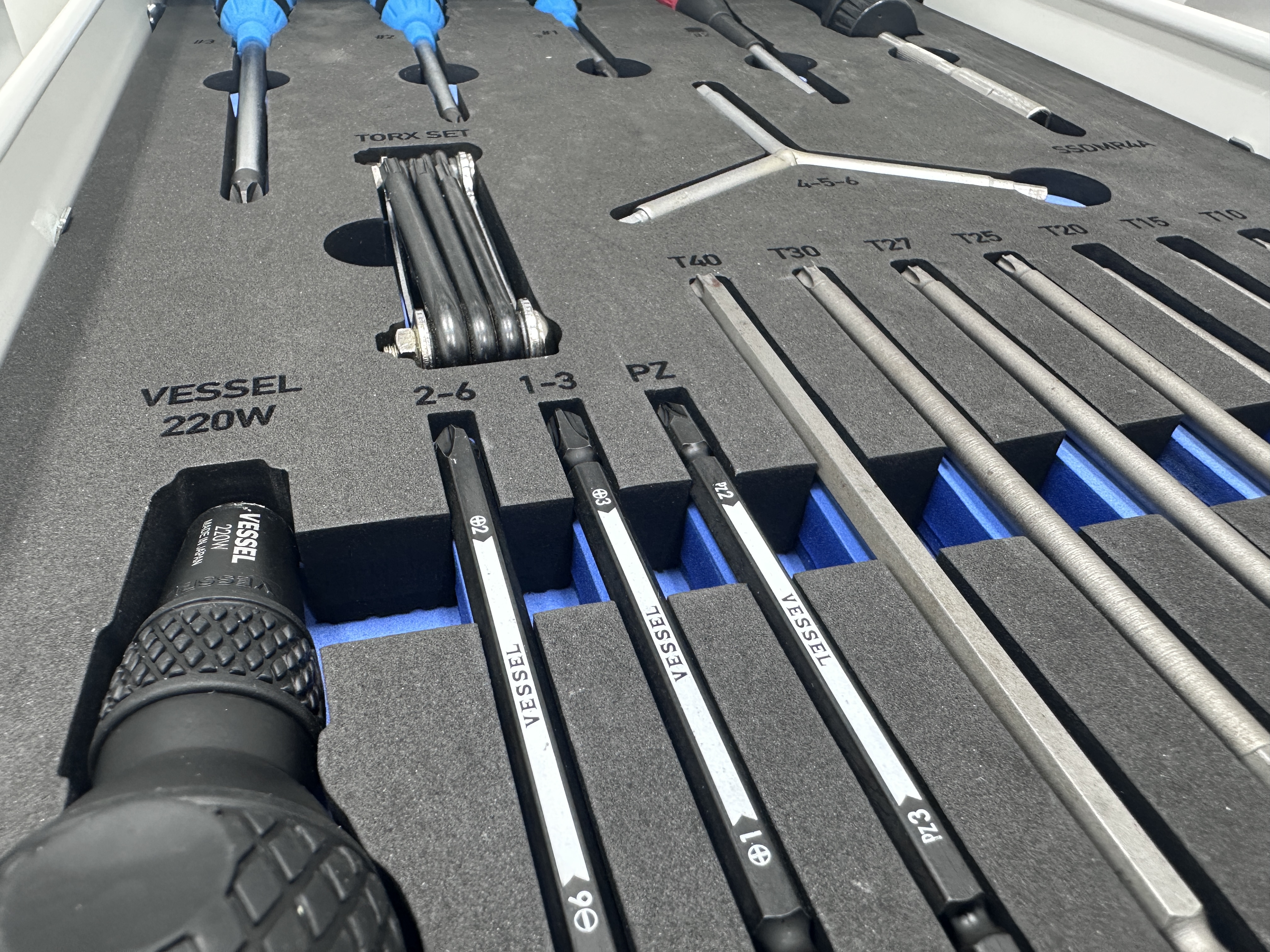 Shadow Forge foam drawer.