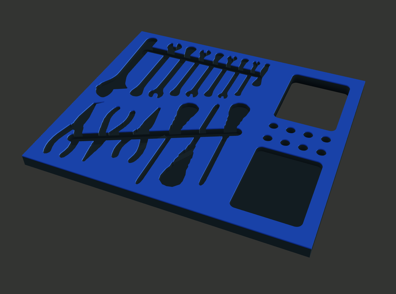Shadow Forge foam drawer.